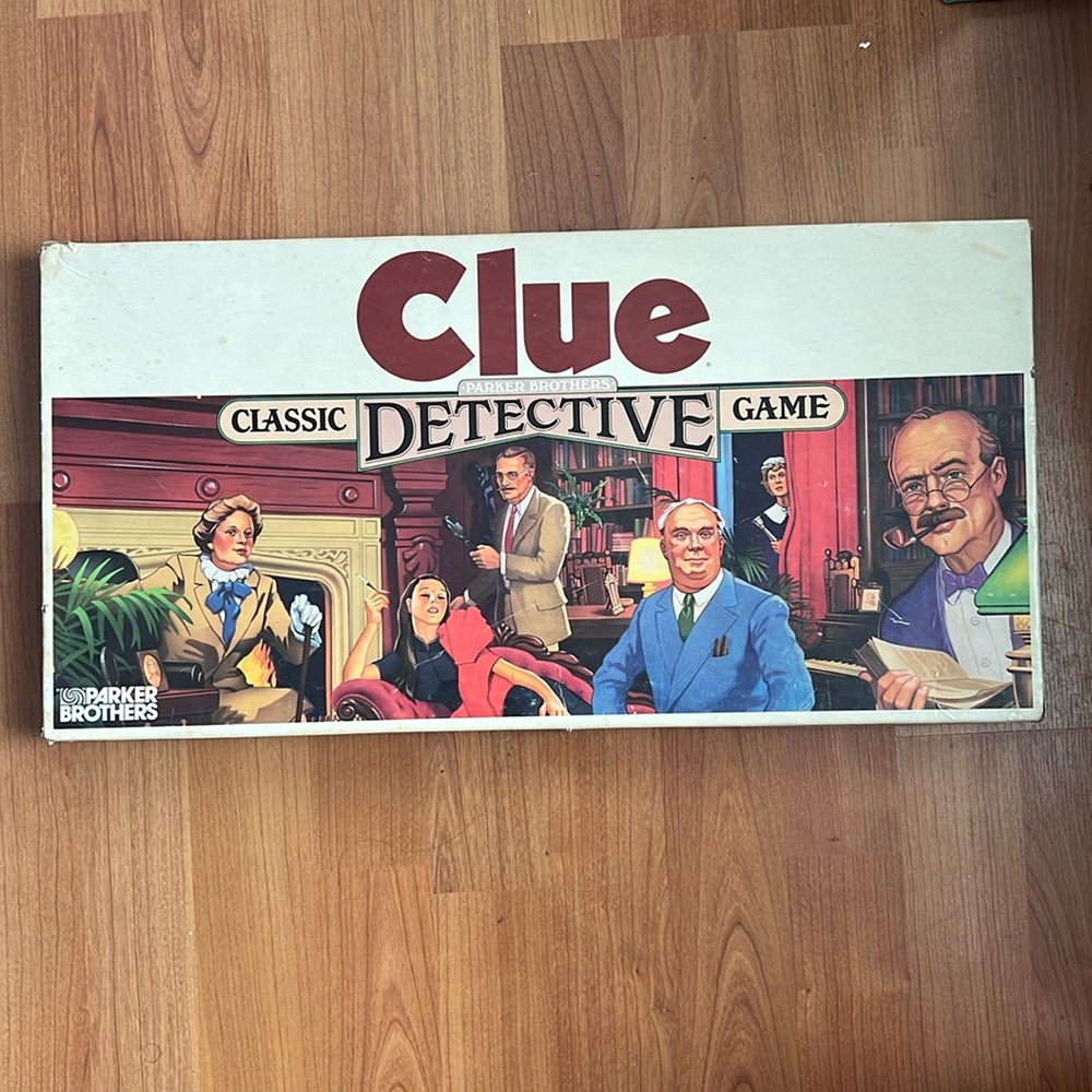 Vintage | 1986 Parker Brothers Clue Classic Detective Board Game